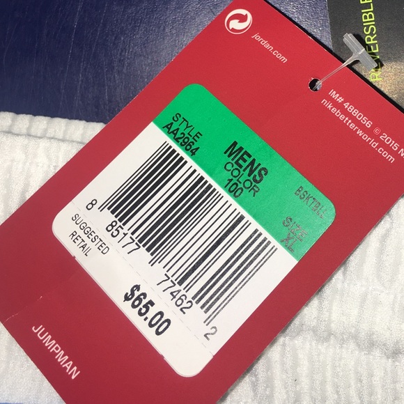 Air Jordan Reversible Men’s Shorts UNC Blue White - Picture 6 of 6